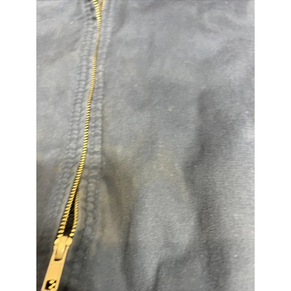 Aramark Blue Uniform Work Jacket 1XLR Zip Insulated Lined Panel Coat - Picture 4 of 7